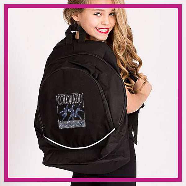 Colorado School of Dance Rhinestone Backpack with Bling Logo
