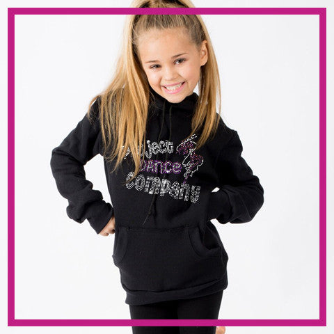 Project Dance Company Bling Boyfriend Hoodie with Rhinestone Logo