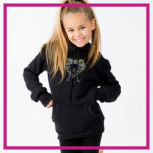 Venom Allstars Bling Boyfriend Hoodie with Rhinestone Logo - Glitterstarz