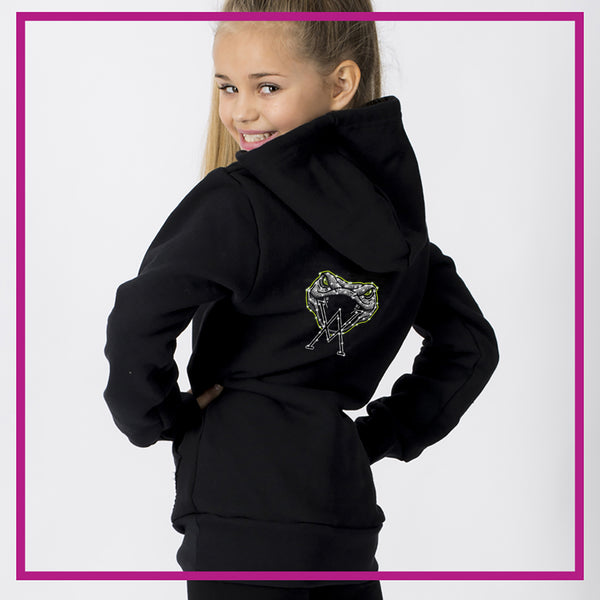 Venom Allstars Relaxed Hoodie with Rhinestone Logo - Glitterstarz