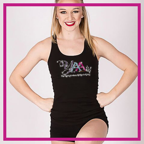Youth Academy for the Arts Everyday Essential Sports Bra with Rhinestone  Logo