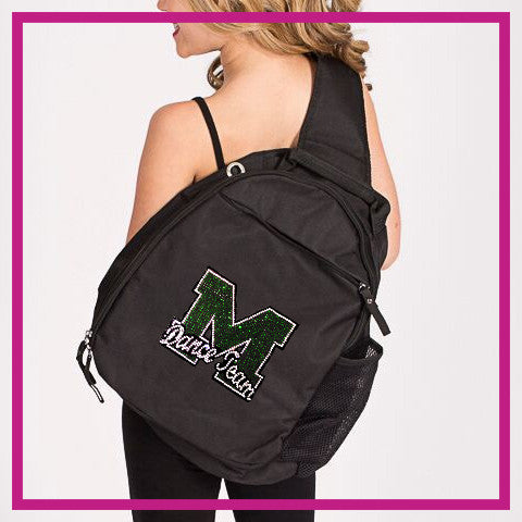 MHS Dance Team Bling Fitted Shirt with Rhinestone Logo