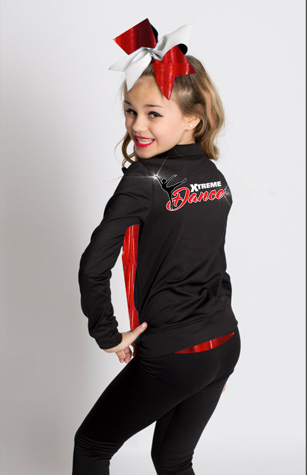 Xtreme Dance Warmup Set with Rhinestone Logo Jacket Pants