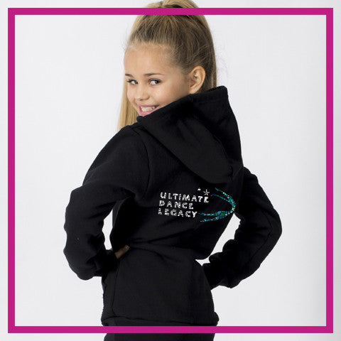 Legacy Dance Company Bling Lightweight Hoodie with Rhinestone Logo -  Glitterstarz