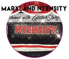 Maryland Ntensity Cheer teams up with GlitterStarz to create Unique custom Uniforms that SHINE!