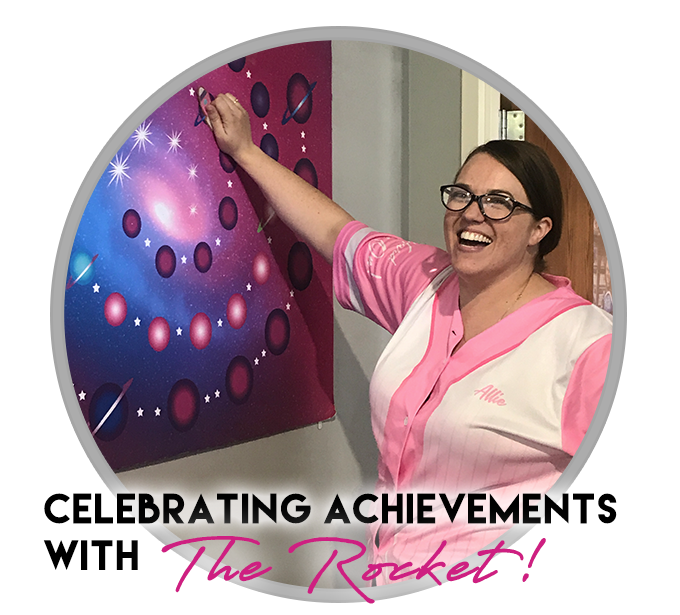 Celebrating Achievements with "The Rocket!"
