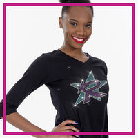 Revolutions All Stars 3/4 Length Sleeve Shirt with Rhinestone Logo