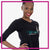 Tiffany and Co Dance Studio 3/4 Length Sleeve VNeck Shirt with Rhinestone Logo