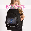 glitterstarz custom bling backpack black with rhinestone team logo for cheerleading dance