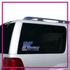 Kentucky Cheer All Stars Bling Clingz Window Decal All in Rhinestones