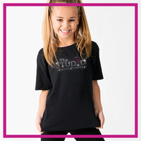 Basic-Tshirt-The-Studio-Dance-Company-glitterstarz-custom-rhinestone-bling-shirts-and-apparel