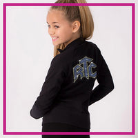 Special Order - Paige K. Royal Tumble and Cheer Bling Cadet Jacket with Rhinestone Logo