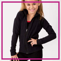 CADETJACKET-FRONT-Melissa-Marie-School-of-Dance-glitterstarz-custom-rhinestone-jacket-with-bling-logos