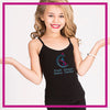 Front Street Dance Center Bling Cami Tank Top with Rhinestone Logo