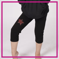 CAPRI-LEGGINGS-XCD-GlitterStarz-Custom-Rhineston-Capri-Leggings-with-Bling-Team-Logo-Cheerleading-Dance
