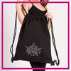 Plus Royalty All-Stars Rhinestone Cinch Bag with Bling Logo