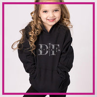 DF Athletics Bling Pullover Hoodie with Rhinestone Logo