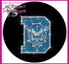 Davis High School Blue Devils Sparkle Hoodie with Rhinestone Logo