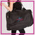 Diamond Dance Bling Duffel Bag with Rhinestone Logo