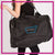 NYTBC Bling Duffel Bag with Rhinestone Logo