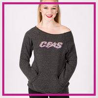Cheer Factor Bling Favorite Comfy Sweatshirt with Rhinestone Logo