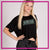 Action Athletics Bling Flowy Crop Top with Rhinestone Logo