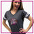 Don't Let Anyone Dull Your Sparkle! Fashion Bling Football Tee with Rhinestone Logo