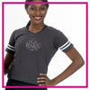 Plus Royalty All-Stars Football Tee with Rhinestone Logo