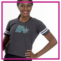 Lightning Allstars Football Tee with Rhinestone Logo