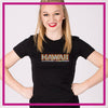 Hawaii All-Stars Bling Fitted Shirt with Rhinestone Logo