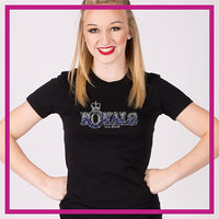 Fitted-Short-Sleeve-Tshirt-midwest-royals-GlitterStarz-Custom-Rhinestone-Bling-Apparel-for-Cheer-and-Dance