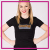 Cheertime Athletics Bling Fitted Shirt with Rhinestone Logo