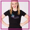 Ignite Bling Fitted Shirt with Rhinestone Logo
