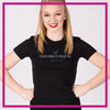 Glendale Heights Dance Bling Fitted Shirt with Rhinestone Logo