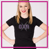 OXA Bling Fitted Shirt with Rhinestone Logo
