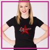 Fitted-Tshirt-LA-Dance-GlitterStarz-Custom-Rhinestone-Bling-Apparel-for-Cheer-and-Dance