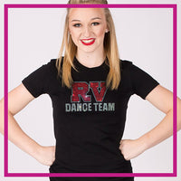 Fitted-Tshirt-RV-DANCE-GlitterStarz-Custom-Rhinestone-Bling-Apparel-for-Cheer-and-Dance