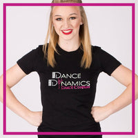 Fitted-Tshirt-dance-dynamics-dance-company-GlitterStarz-Custom-Rhinestone-Bling-Apparel-for-Cheer-and-Dance