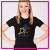 Fitted-Tshirt-dancing-through-the-curriculum-GlitterStarz-Custom-Rhinestone-Bling-Apparel-for-Cheer-and-Dance