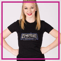 Fitted-Tshirt-EMPIRE-DANCE-PRODUCTIONS-GlitterStarz-Custom-Rhinestone-Bling-Apparel-for-Cheer-and-Dance