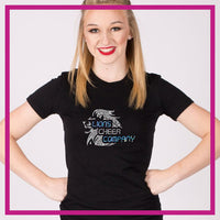 Fitted-Tshirt-lions-cheer-company-GlitterStarz-Custom-Rhinestone-Bling-Apparel-for-Cheer-and-Dance