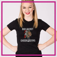 Fitted-Tshirt-red-jacket-indians-cheerleading-GlitterStarz-Custom-Rhinestone-Bling-Apparel-for-Cheer-and-Dance