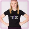 Fitted-Tshirt-texas-thunder-GlitterStarz-Custom-Rhinestone-Bling-Apparel-for-Cheer-and-Dance