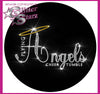 Flying Angels Sparkle Hoodie with Rhinestone Logo