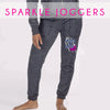 GlitterStarz Bling Basics Sparkle Jogger Pants with custom Team Logo