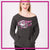 GlitterStarz GlitterGirl Fashion Bling Favorite Comfy Sweatshirt with Rhinestone Logo