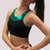 Clearance -  Empire Bra in Black Flex and Kelly Green Mystique