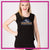 HighPoint Athletics Bling Lace Back Tank with Rhinestone Logo