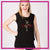 Dance Express Bling Lace Tank with Rhinestone Logo