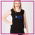 Dance Factory Bling Lace Tank with Rhinestone Logo